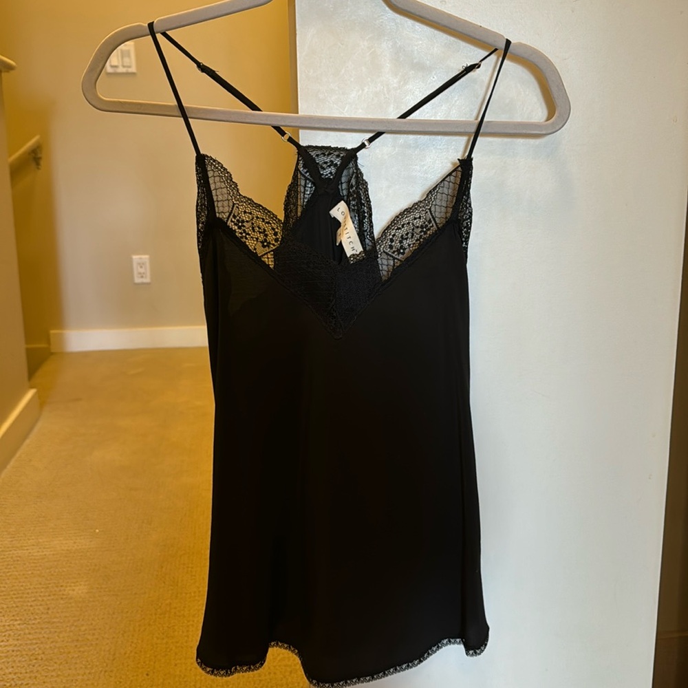 Lovestitch black lace camisole